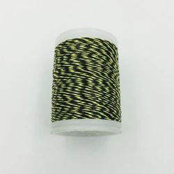 Multicolor Archery Bowstring Serving Thread - 0.4mm Diameter, 110m Length (Black and yellow)