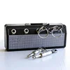 Creative Radio Plugs Key Holder Blues Music Storage Keychain Zinc Alloy Key Organizer Hallway Wall Keys Rack Home Wall Decor 2