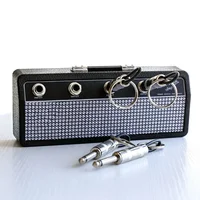 Creative Radio Plugs Key Holder Blues Music Storage Keychain Zinc Alloy Key Organizer Hallway Wall Keys Rack Home Wall Decor 2