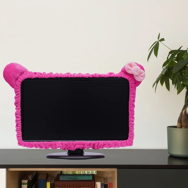 Computer Monitor Cover with Cat Ear Design, Furry, Kawaii, Dust Cover,  Dustproof