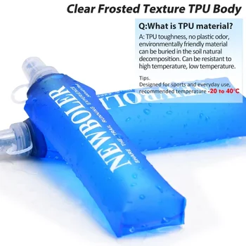 250/500/750ML Foldable Silicone Soft Flask Water Bottle Outdoor Sport Travelling Running Kettle Hydration Pack Bag  Water Bottle 2