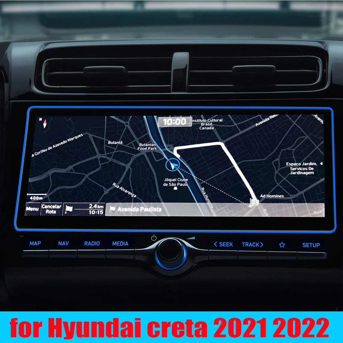 

Защитная пленка для автомобильного GPS-навигатора для Hyundai creta 2021 2022, ЖК-экран, аксессуары для защиты экрана