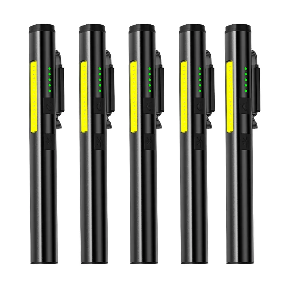 ตัวเลือกสินค้า ไฟฉาย USB 4-in-1 พร้อมแสง UV คลิปหนีบพกพาสะดวก
