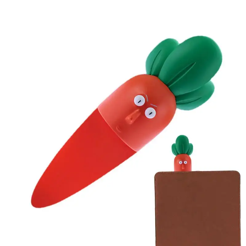 

Kids Bookmark 3D Cartoon Vegetable Shape Bookmarkers With Carrot Green Onions Corn Patterns Stereo Kawaii Bookmark Christmas