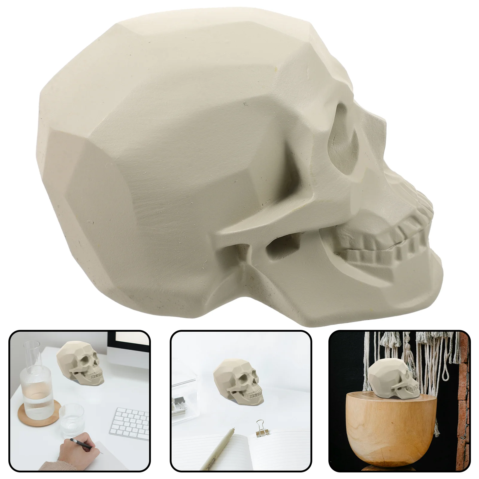 

Sketch Avatar Teaching Aids Resin Sculpture Skull Practice Model Home Adornment Craft Tools