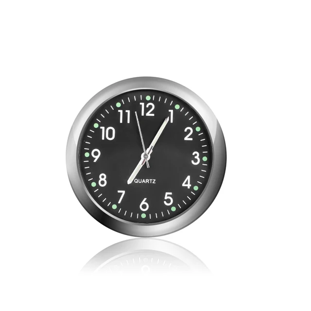 4 Orologi Da Auto Con Nastro Biadesivo - Mini Orologi Al Quarzo In Metallo - Foto 4