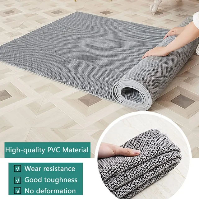 Tapis de sol de Drainage creux antidérapant, pour salle de bain, zone humide, porte de douche, multifonctionnel, cuisine, tapis en plastique étanche 2