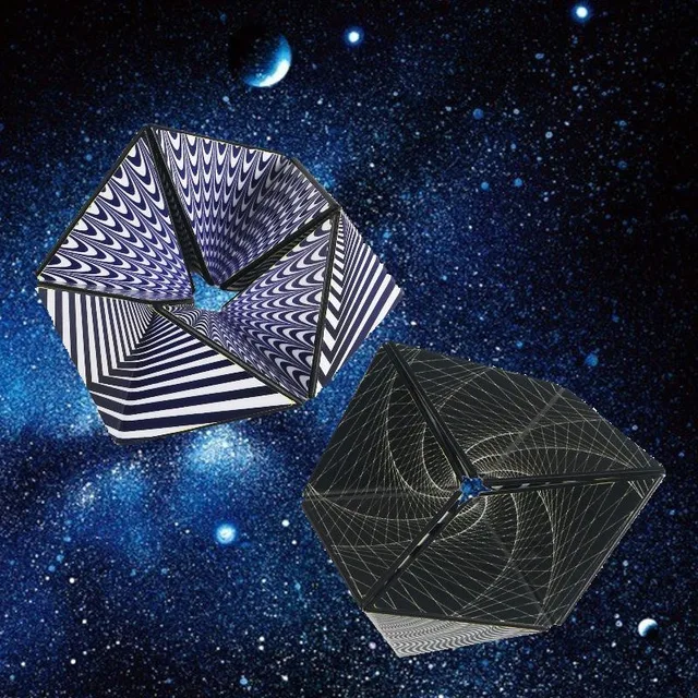 3D Variety Geometric Changeable  Magic Cube Anti Stress  Fun  Decompression Thinking Training Hand Flip Puzzle Cube Kids  Toy 3