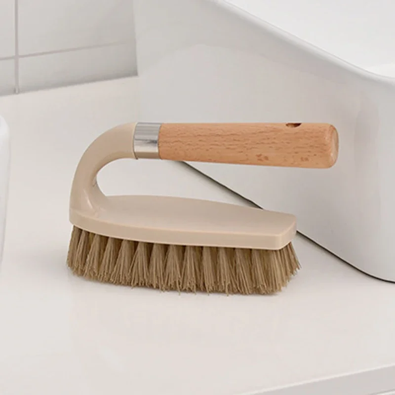 Wooden Cleaning Brush Multifunctional Log Color Shoe Washing Laundry Cleaning Brush Bathroom Floor Decontamination shoe brush laundry brush interior cleaning brush