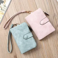 Leather Women Wallets Coin Pocket Hasp Card Holder Money Bags Casual Long Ladies Clutch Phone Purse 6 Color 1