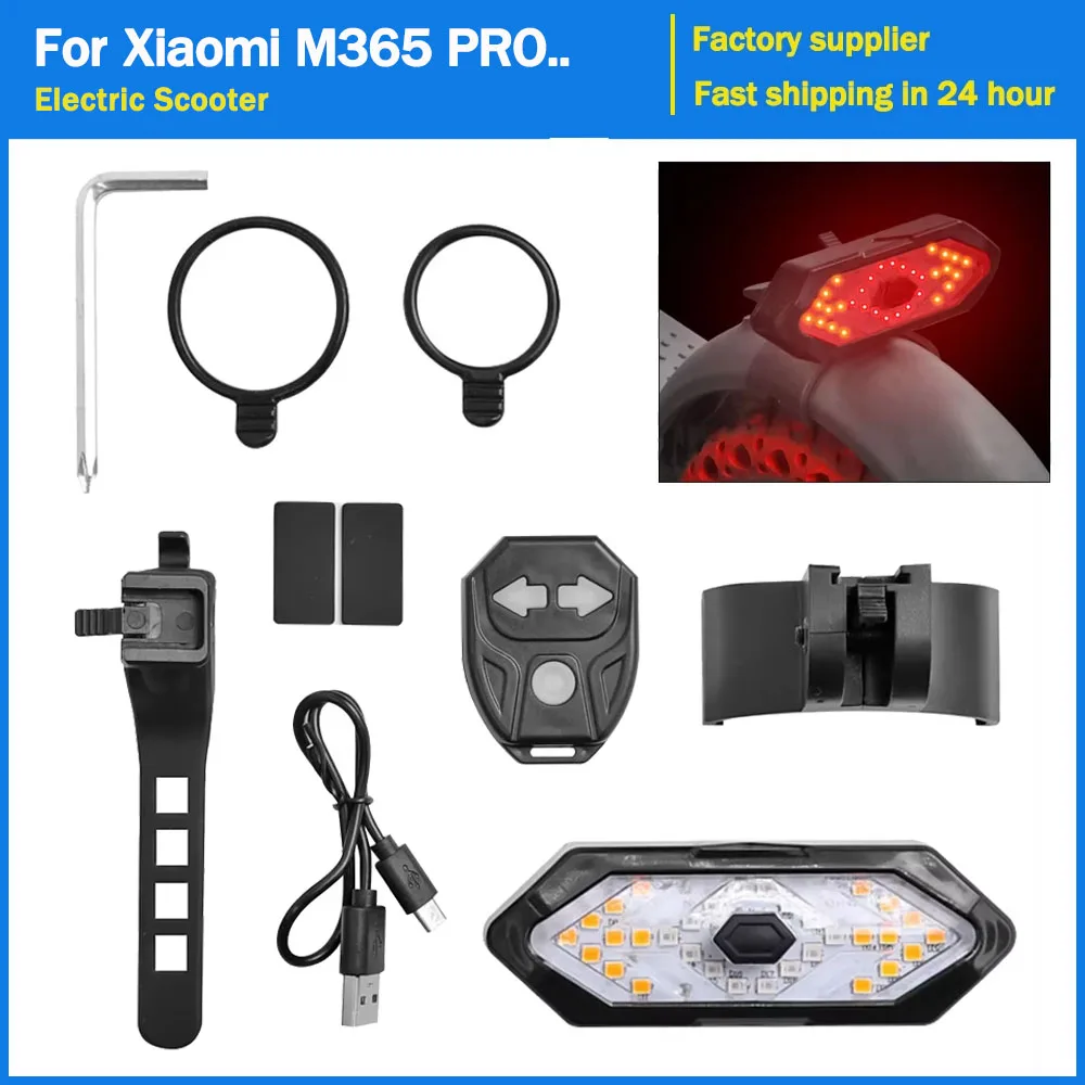 LEDWarningTurnSignalLightforXiaomiM365Mi3ProPro2ElectricScooterWirelessRemoteControlRearFenderTaillightLamp-AliExpress