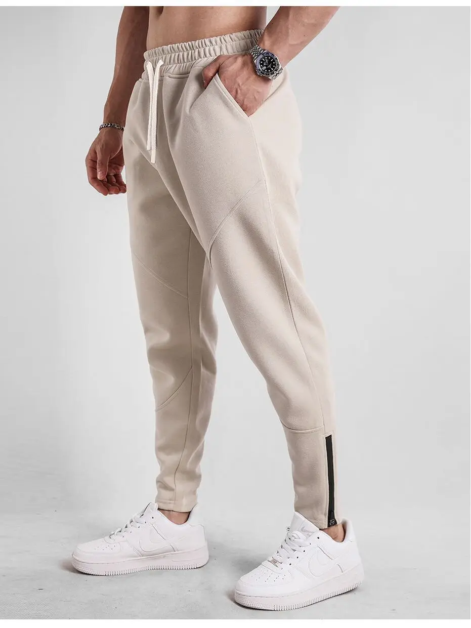 Open Crotch Sex Slim Fit Running Sweatpants Sports Joggers Trousers Warm Outdoor Fitness Gym Casual Men Track Pants Streetwear