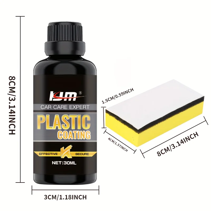 One car plastic repair kit, plastic crystal coating retread reducer, black car interior crystal plating maintenance wax 6