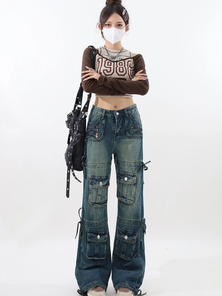 ★韓国人気★BADBLOOD★Denim Cargo Leg Warmers ☆韓国人気☆BADBLOOD☆Denim Cargo Leg Warmers