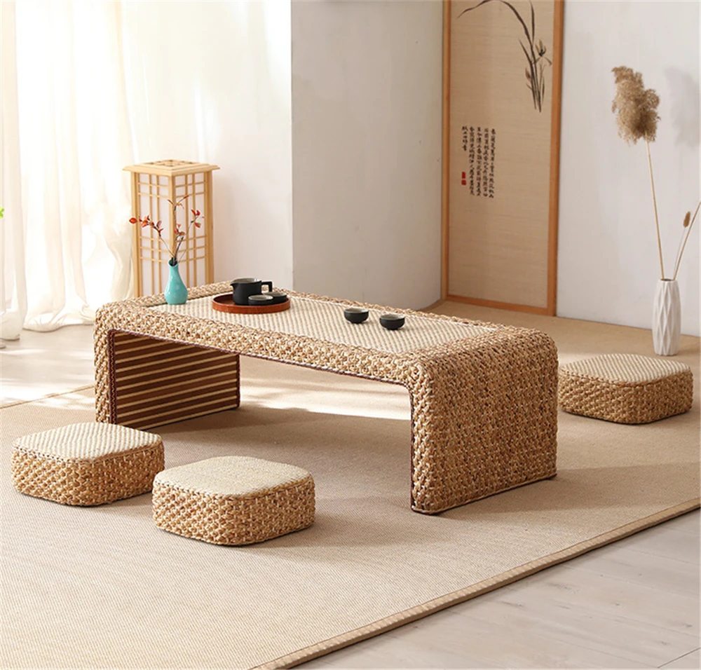 Simple Living Room Furniture Coffee Tables Modern Apartment Bedroom Rattan Endtable Creative Household Dormitory Bedside Table