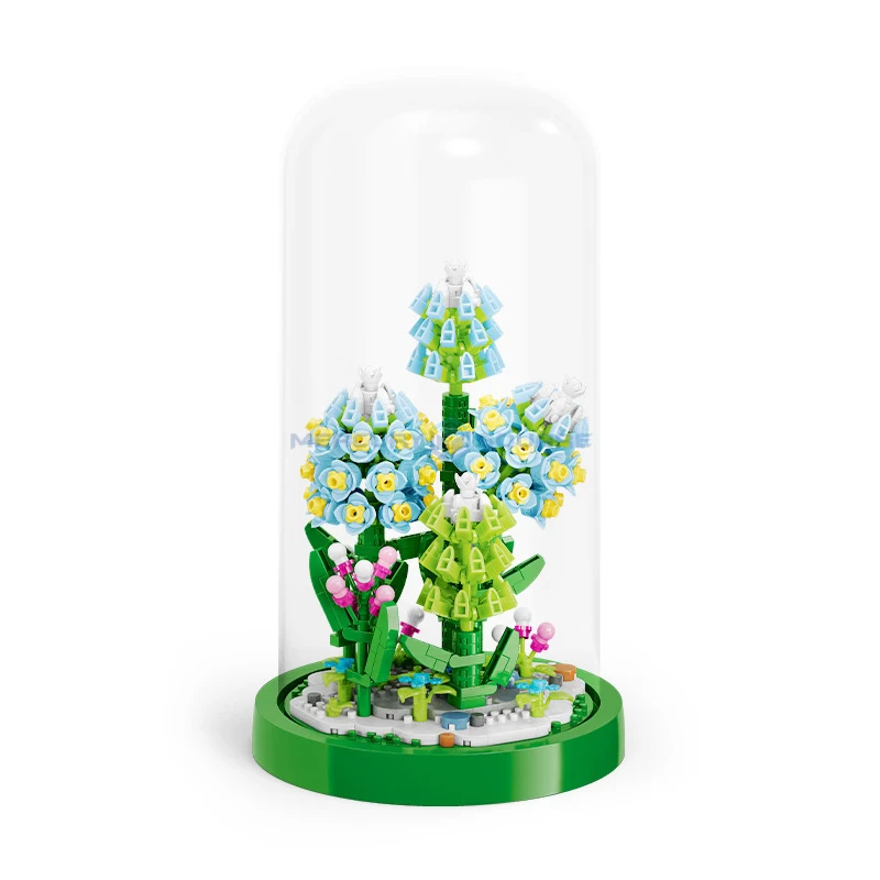 Giacinto Fiori Piante In Vaso Modello Building Blocks Moc My97104 Indoor Office Home Decoration Mattoni Creativi Giocattolo Regalo Ragazze