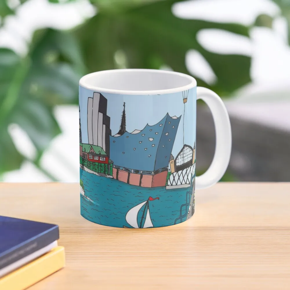 

Hamburg skyline Coffee Mug Creative Cups Mate Cups Glasses Mug