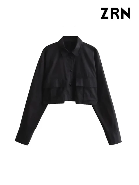 Blusas Cropped de Manga Longa ZRN: Elegância e Versatilidade para o Guarda-roupa Feminino