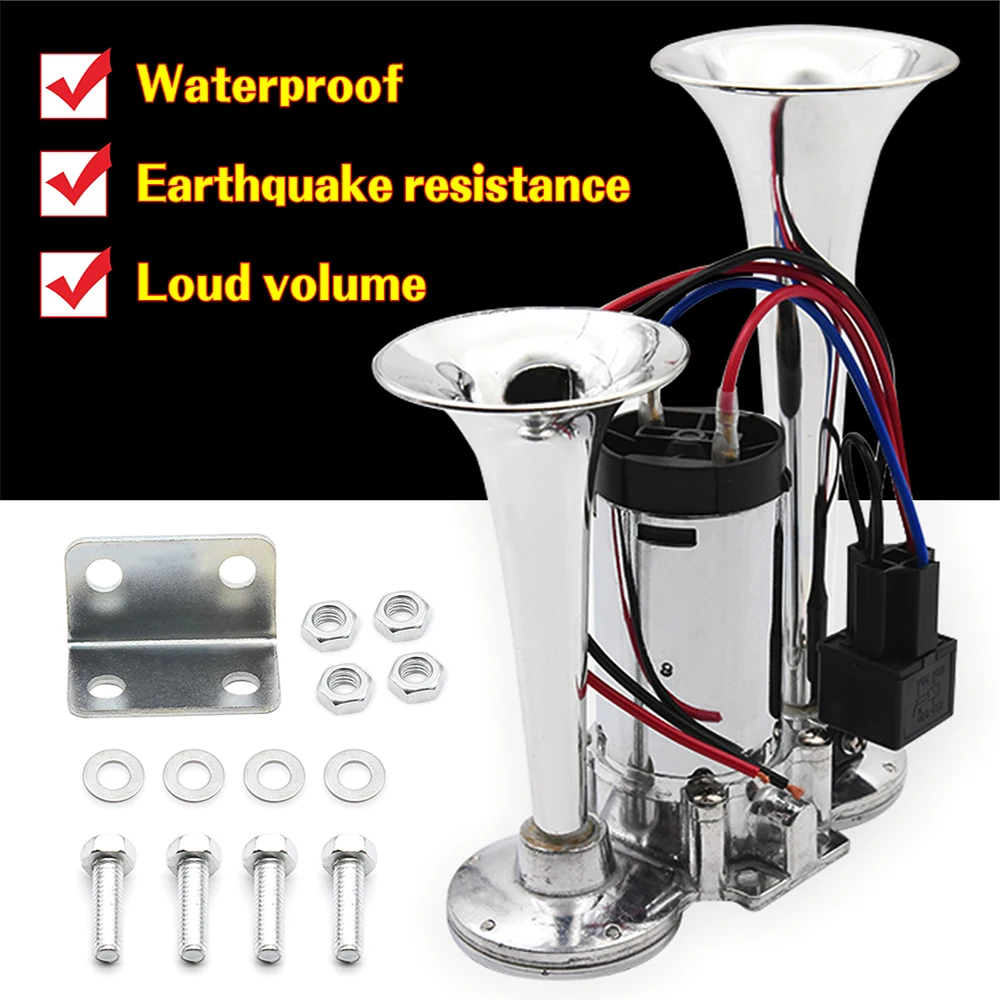 150DB Car Air Horn Set for Motorcycle Car Boat