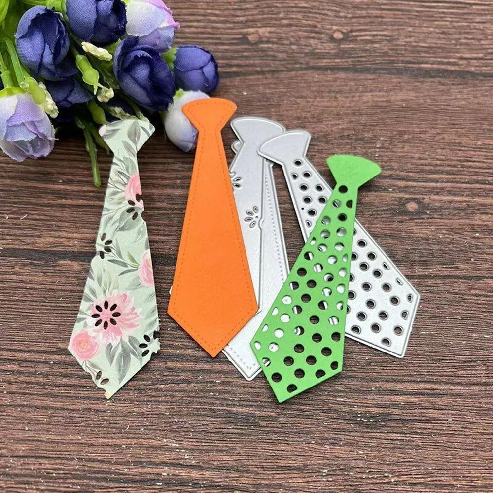 

Silver Tie Shape Metal Carbon Steel Embossed Etched Die Card Making Decoration Scrapbooking Crafts Custom Embossing Craft Dies