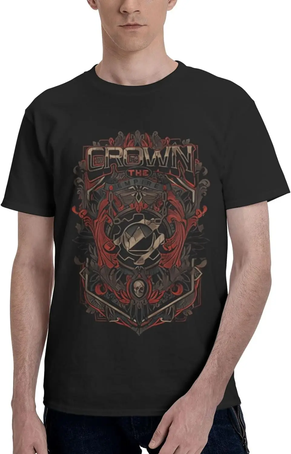 

Youth & Adult Men Short Sleeve T Shirts,Crew Neck Tops Clothing Shirt
