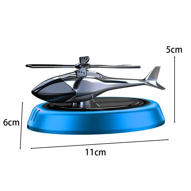 Solar Car Air Freshener Perfume Helicopter Decoration Interior