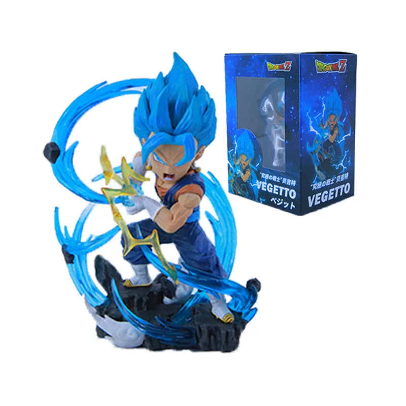 Dragon Ball Z Personaggio Anime Q Versione 11Cm Vegeta Dragon Ball Goku Cartoon Action Figurine Super Saiyan Doll Gift Model Toy