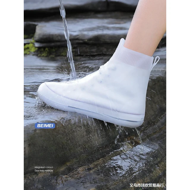 Couvre-chaussures en silicone imperméable et antidérapant, protège- chaussures unisexes, bottes de pluie réutilisables, extérieur - AliExpress