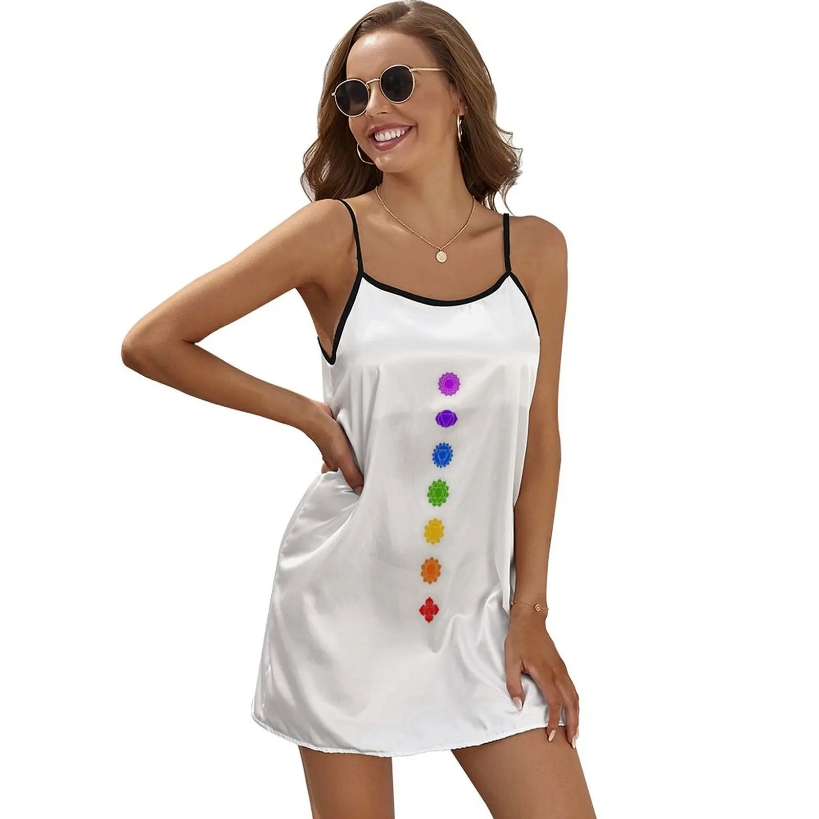 

Reiki Seven Chakra Sleeveless Dress Women's clothing Women's summer skirt cute dress luxury woman party dress