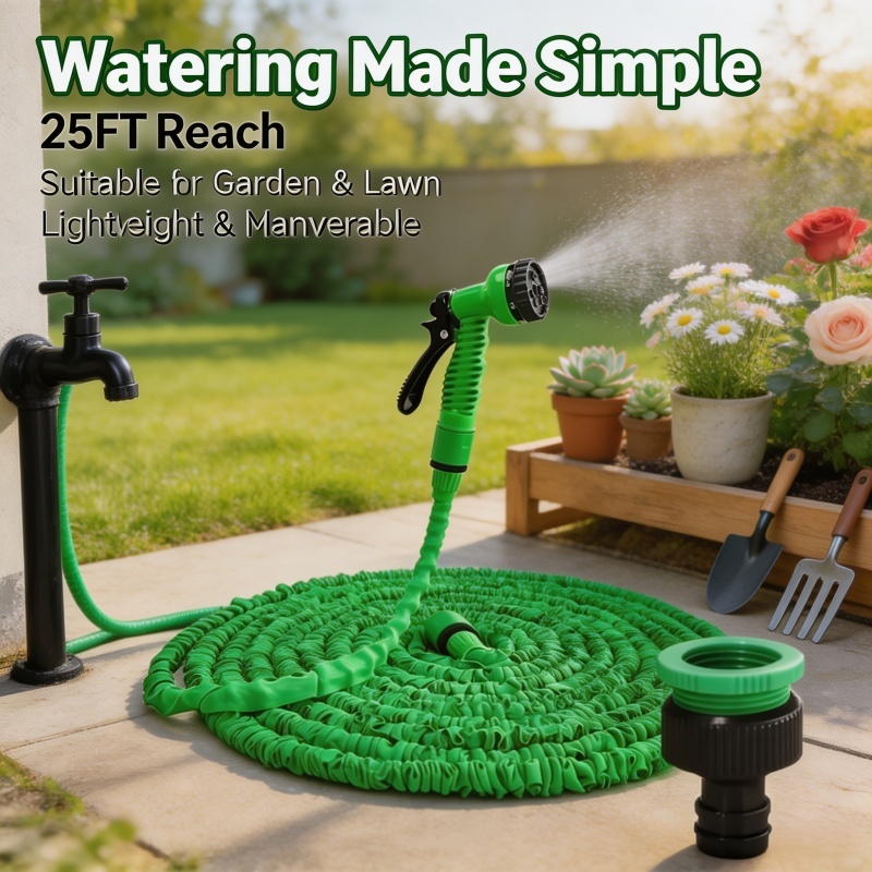 2024 Expandable Magic Hose, High-Pressure Car Wash, 7Water Spraying Functions, Water Gun, Home Garden Watering Hose garden hose