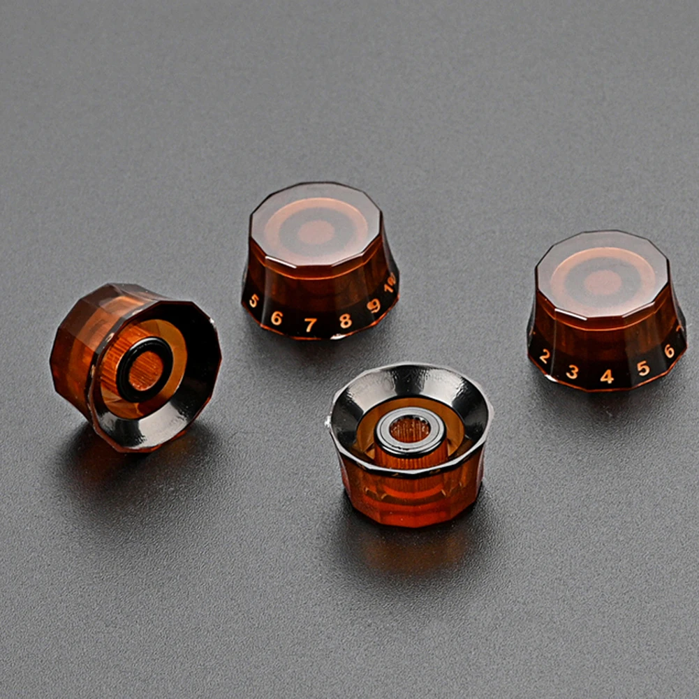 4개 속도 조절기 ? ? 볼륨 톤 컨트롤 노브 램프쉐이드 스타일 로터리 볼륨 톤 버튼 6mm PRS 기타 부품용