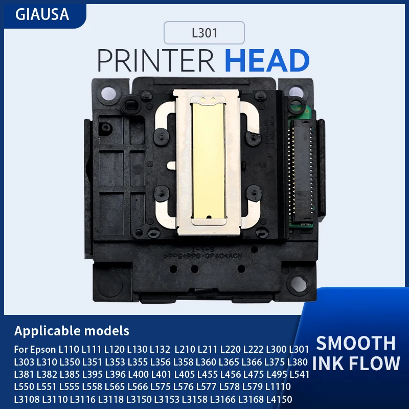 Tête D'impression - PRUMYA - Epson L301 L300 L375 L358 L365 L550 L551 - Noir - 1 Pièce