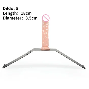 Upgrade Sex Chair Dildo Bracket Erotic Accessories Realistic Penis Holder Metal Frame Sex Furniture Masturbation Toys For Women 4