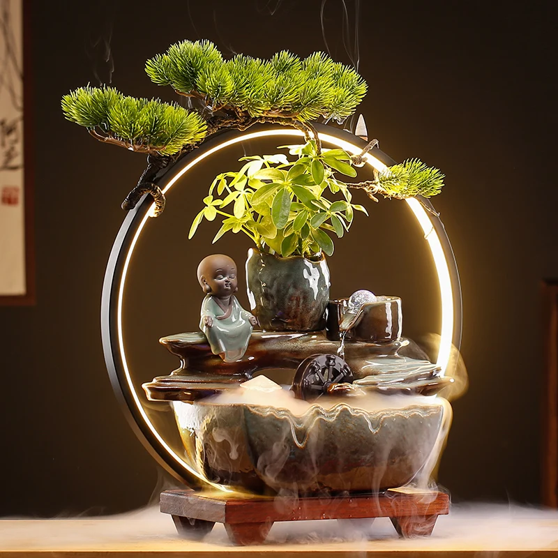 

Ceramic Melting Incense Burner Candle Plate Waterfall Gifts Living Room Burner Censer Office Quemador Incienso Home Decorations