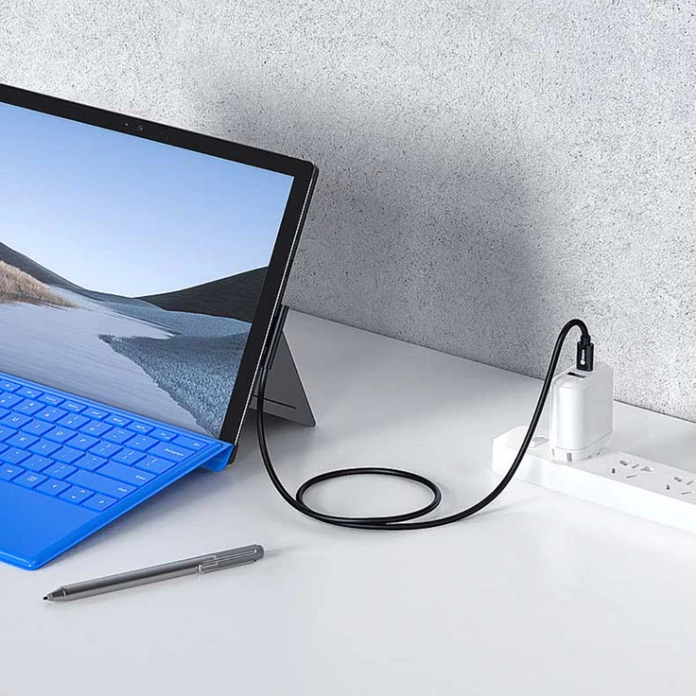 High Efficiency 15V 3A USB Type C Fast Charger Power Supply Cable for Microsoft Surface Pro 3 4 5 6 Devices
