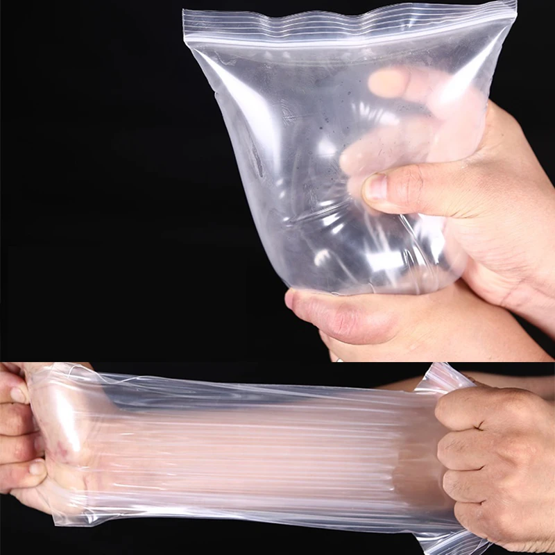 0.16mm Thick Zip Lock Bag Plastic Ziplock Transparent Pouch Poly Zipper Bag Hard Durable Resealable Self Sealing Storage Bag 6