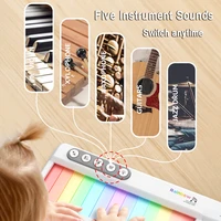 Children Flashing Electronic Piano Music Toy Montessori Musical Instrument Parish Game Early Educational Learn Toy for Kid Gifts 2