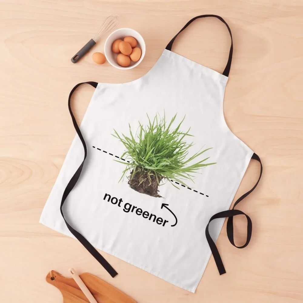 

Not greener on the other side Apron with personal logo Utensils For Kitchen Novelties Kitchen And Home Barista Apron