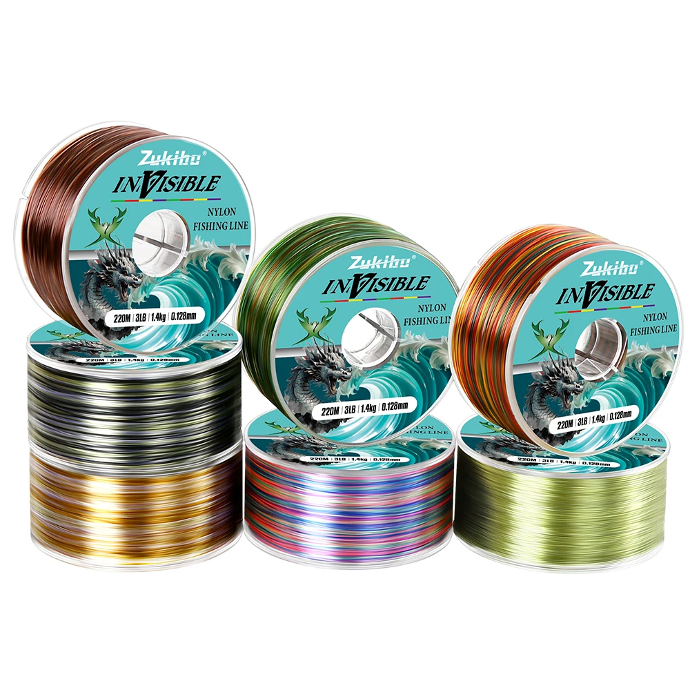 ZUKIBO JIAOLONG Nylon Fishing Line 350M Super Strong Japan Monofilament with Fluorocarbon Coating Carp Sea Fishing Accessories 6