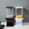 5.5L Cereal Dispenser Sealed Lid Transparent Box Moisture Proof Dust-proof Reusable Dried Food Rice Grain Nut Container 5