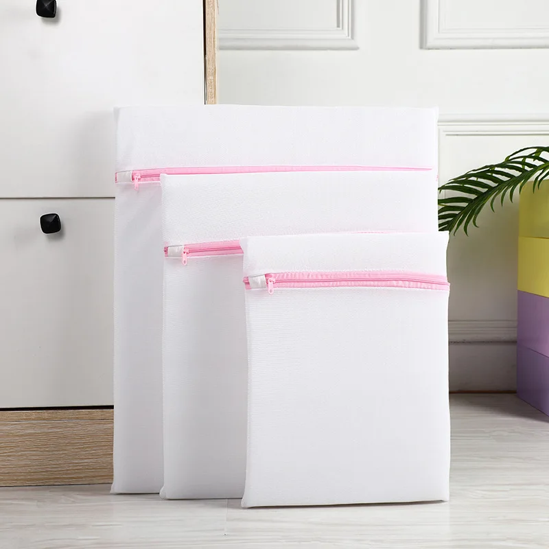 Sacchetto Lava-Reggiseno: 3 Retine In Rete Robusta Per Lavatrice, Proteggi I Tuoi Capi Intimi (rosa) - 3