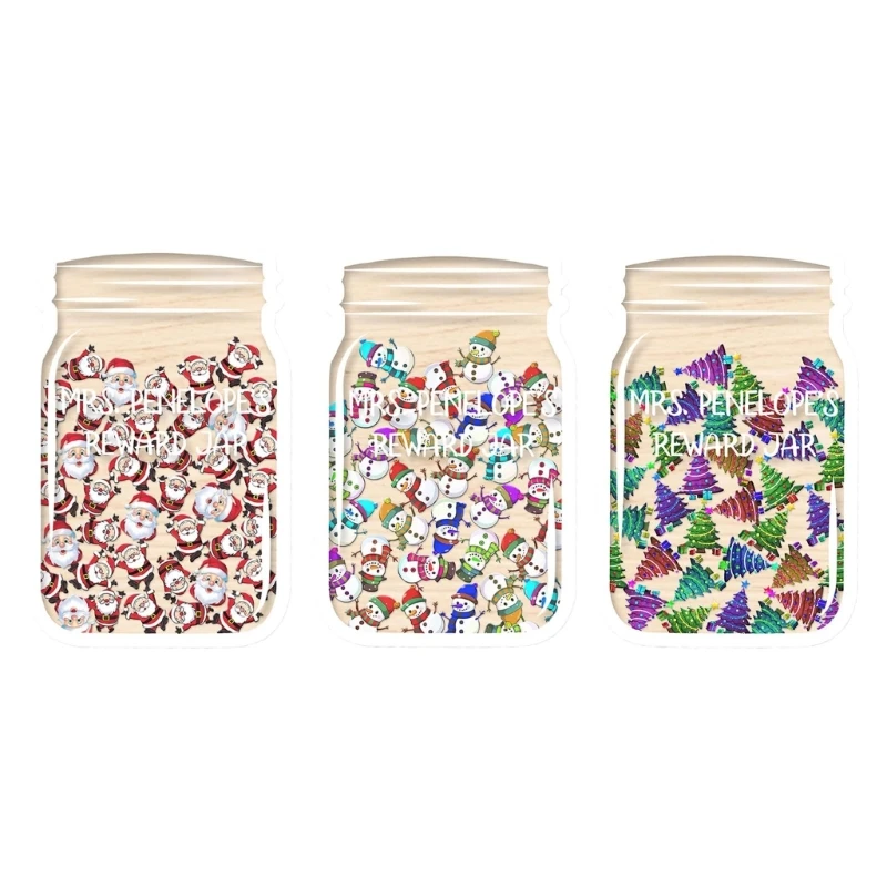 

Рождественская банка с наградой Санты, деревянная банка со снеговиком, елка, банка с наградами, поощряющая позитивное поведение