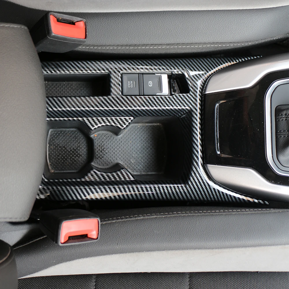 Car Water Cup Cover Trim Per Volkswagen Vw T-Roc Troc 2018 2019 2020 2021 2022 Central Console Cup Panel Frame Stickers