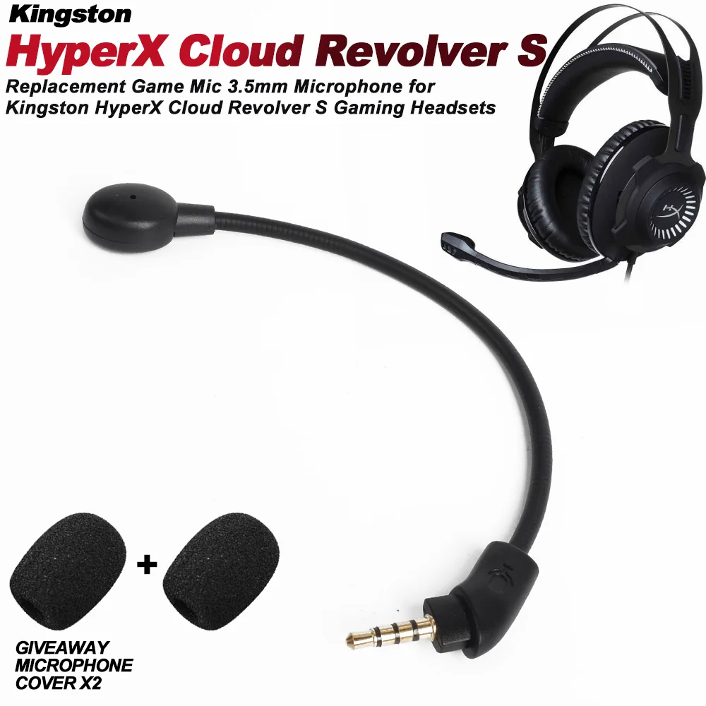 Kingston HyperX HyperX Alpha/S/Revolver S Flight S/Orbit S/MIX Replacement 3.5mm Noise Reduction Microphone Headphones Mic