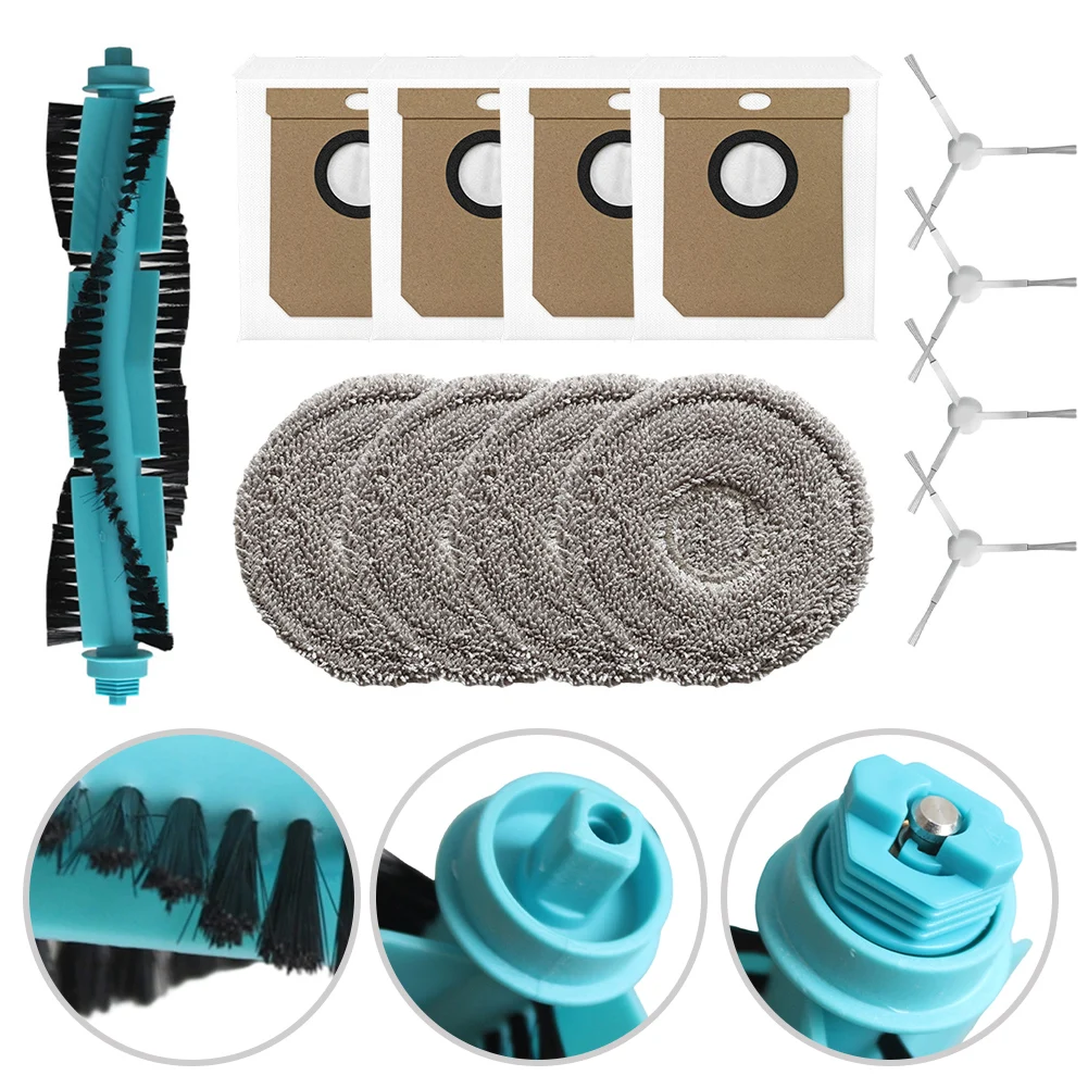 For Cecotec For Conga 15090 16090 AI SpinArm Home&Wash Main Brush Mop Cloth Dust Bag Side Brush Vacuum Cleaner Accessories