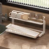 Stainless Steel 2-Tier Bottle Drying Rack with Drain Tray - Space Saving Kitchen Cup Storage Rack for Mugs, Jugs and Accessories 4