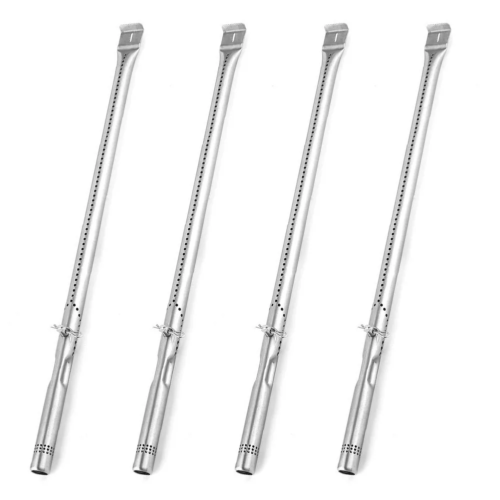 For Performance Gas Grill Grill Parts BBQ Burner Tube Kit Silver Color 1 Set 202 Stainless Steel For Charbroil