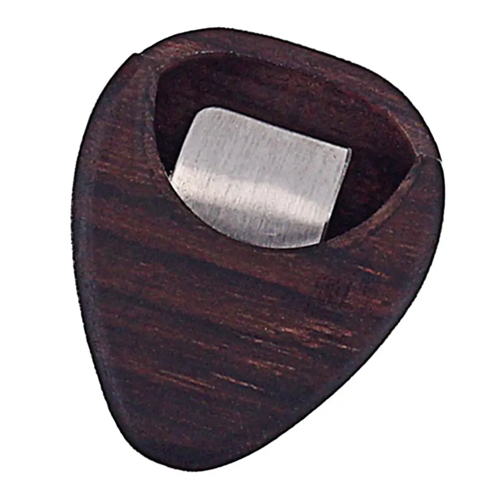 Wooden Guitar Pick Storage Box for Accessories and Plectrum Organizer Case for Acoustic Guitar Parts