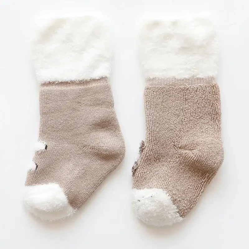 Winter Thicken Newborn Baby Socks Toddler Baby Girls Boys Socks Anti Slip Soft Baby Floor Socks Warm Clothes Accessories