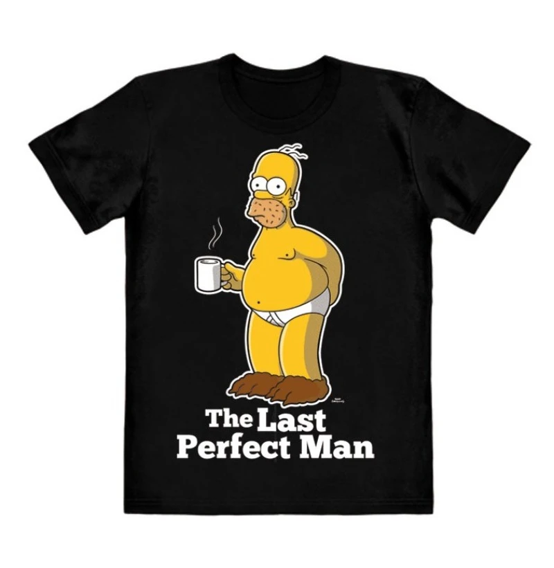 The Simpsons T-ShirtsThe Last Perfect Man T-Shirt Freizeitkleidung Cartoon Unisex Geschenk Tops Marke